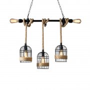<b>rustic style Hemp rope Chandelier for coffee house</b>