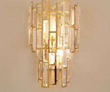 Beacon Decorative steel crystal wall light